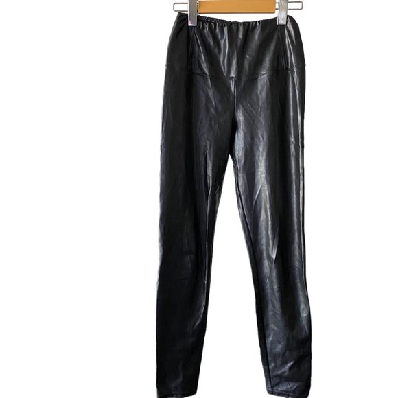 ARITZIA Wilfred Free Black Daria Faux Leather Leggings Sz Small - Picture 3 of 9